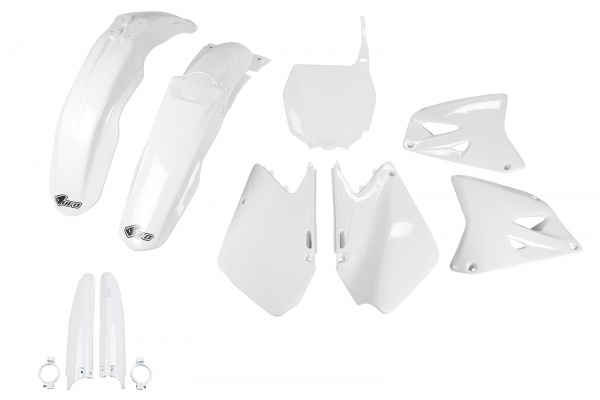 Full Plastic Kit white for Suzuki RM 125 (2004-06) - RM 250 (2004-06)